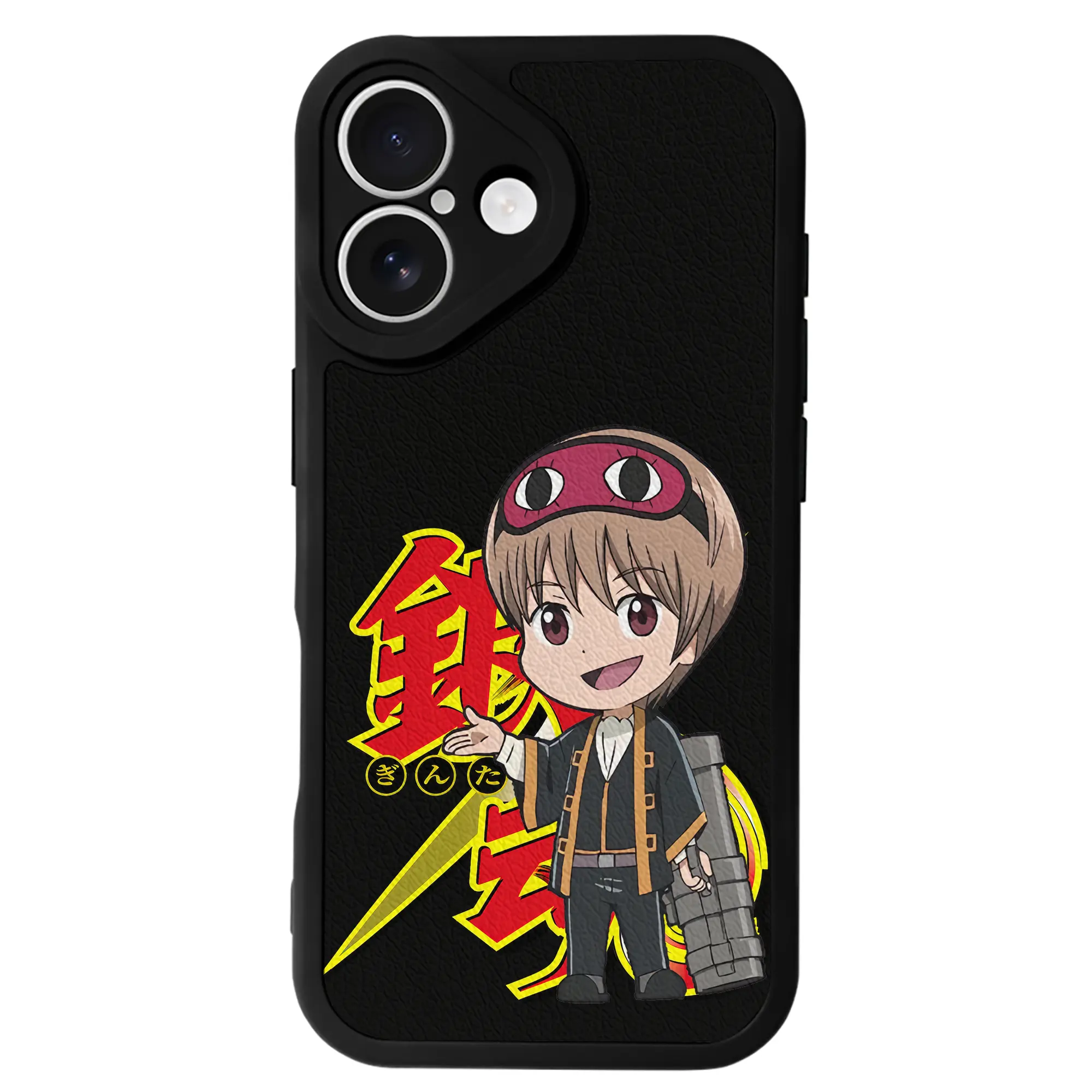 銀魂 グッズ 沖田 総悟 - IPhone 16シリーズ対応 ・ シリコンスマホケース ・ レザー調 ・ 高精度フィット ・ 耐衝撃 ・ ワイヤレス充電対応 ・ 精密カット